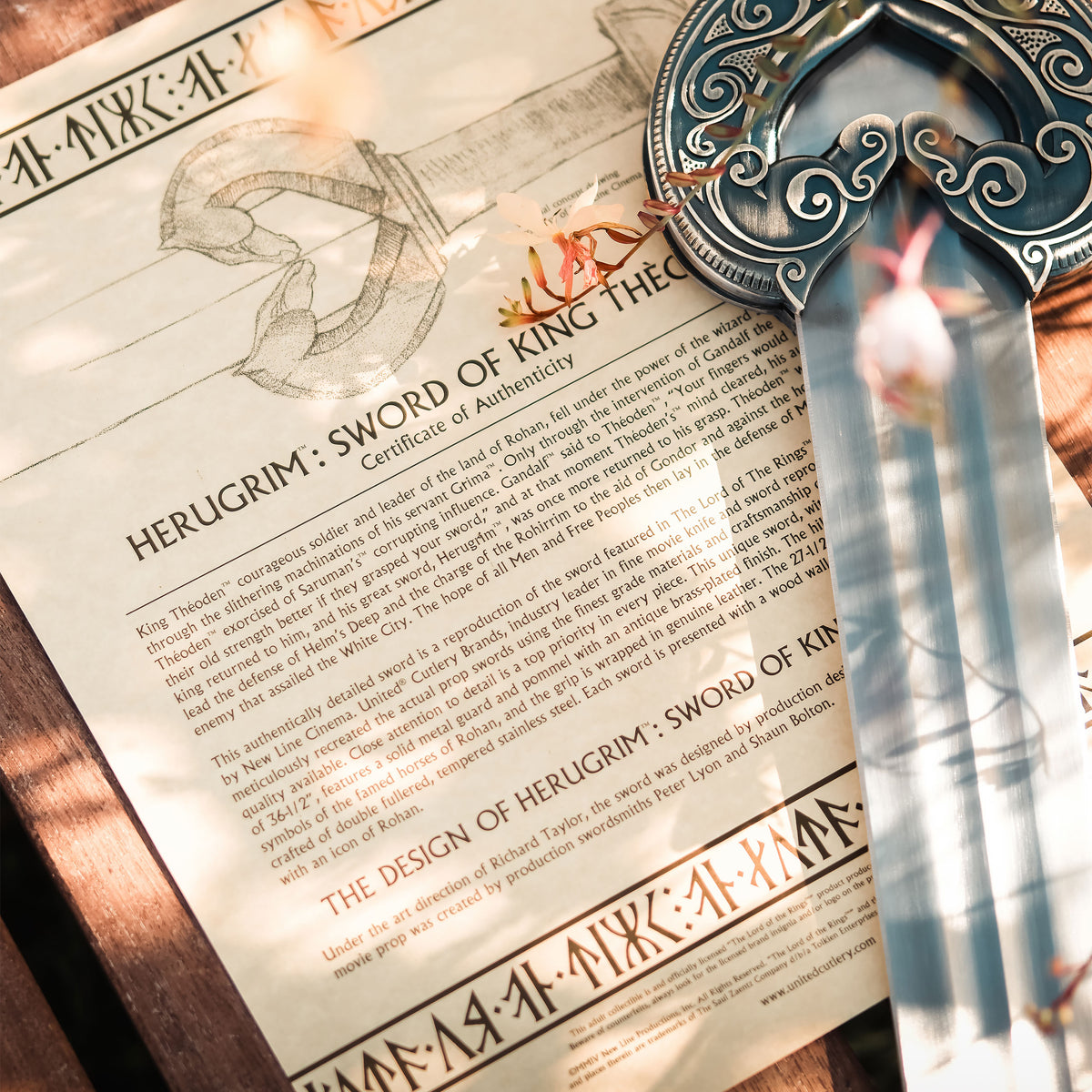 Productafbeelding Herugrim – Zwaardreplica van Koning Théoden – The Lord of the Rings