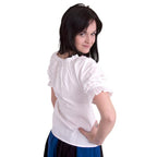 Productafbeelding Middeleeuwse kortemouwblouse Sandra wit