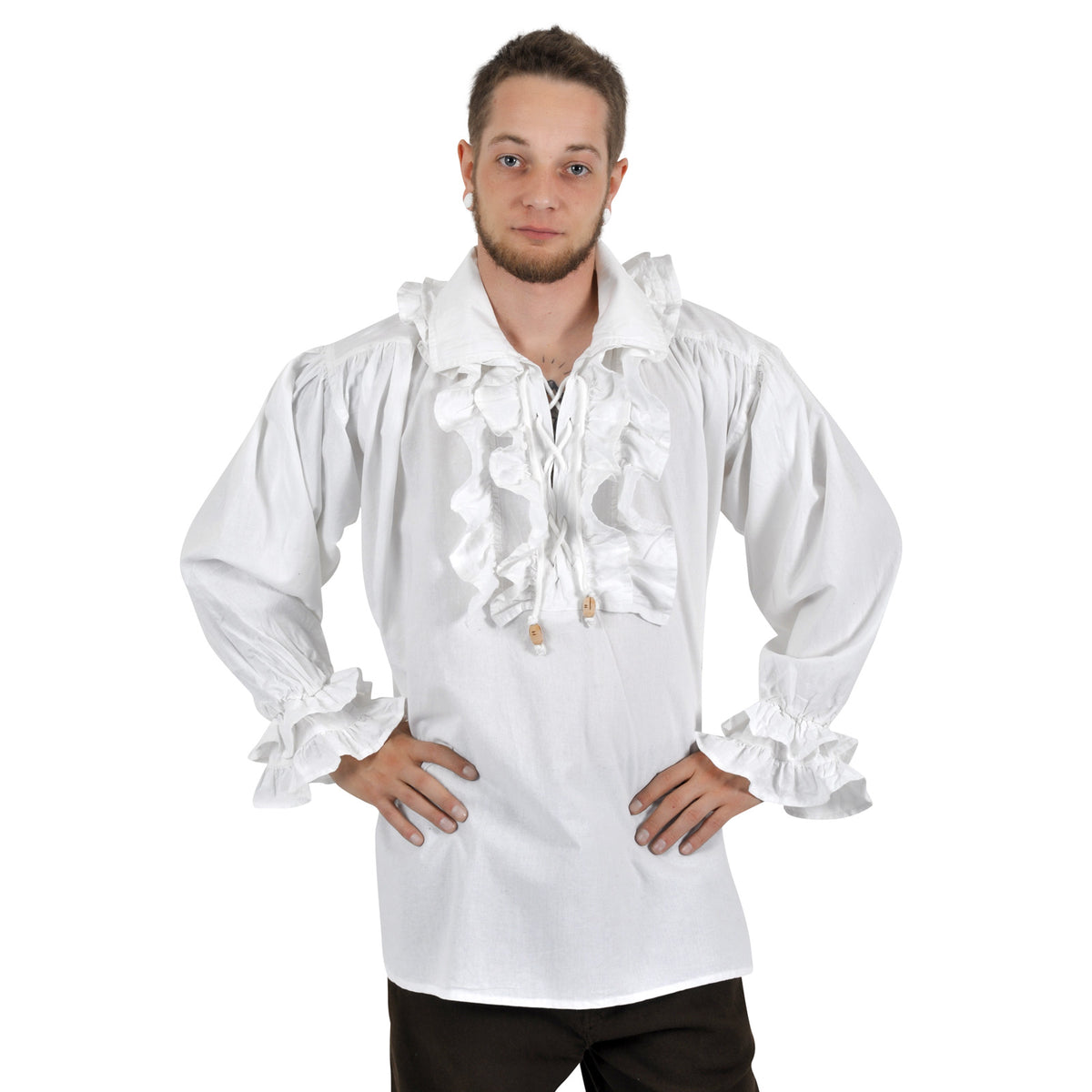 Product image Laurenz Ruffle Shirt White