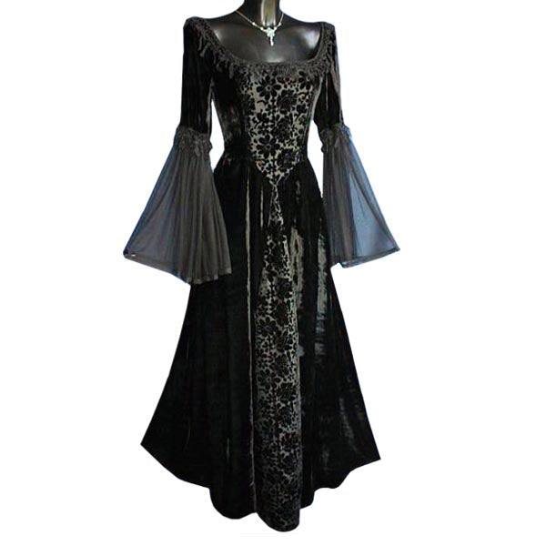 Productafbeelding Melinda - Gotische Jurk Zwart