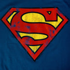 Productafbeelding Superman - Distressed Logo T-Shirt blauw
