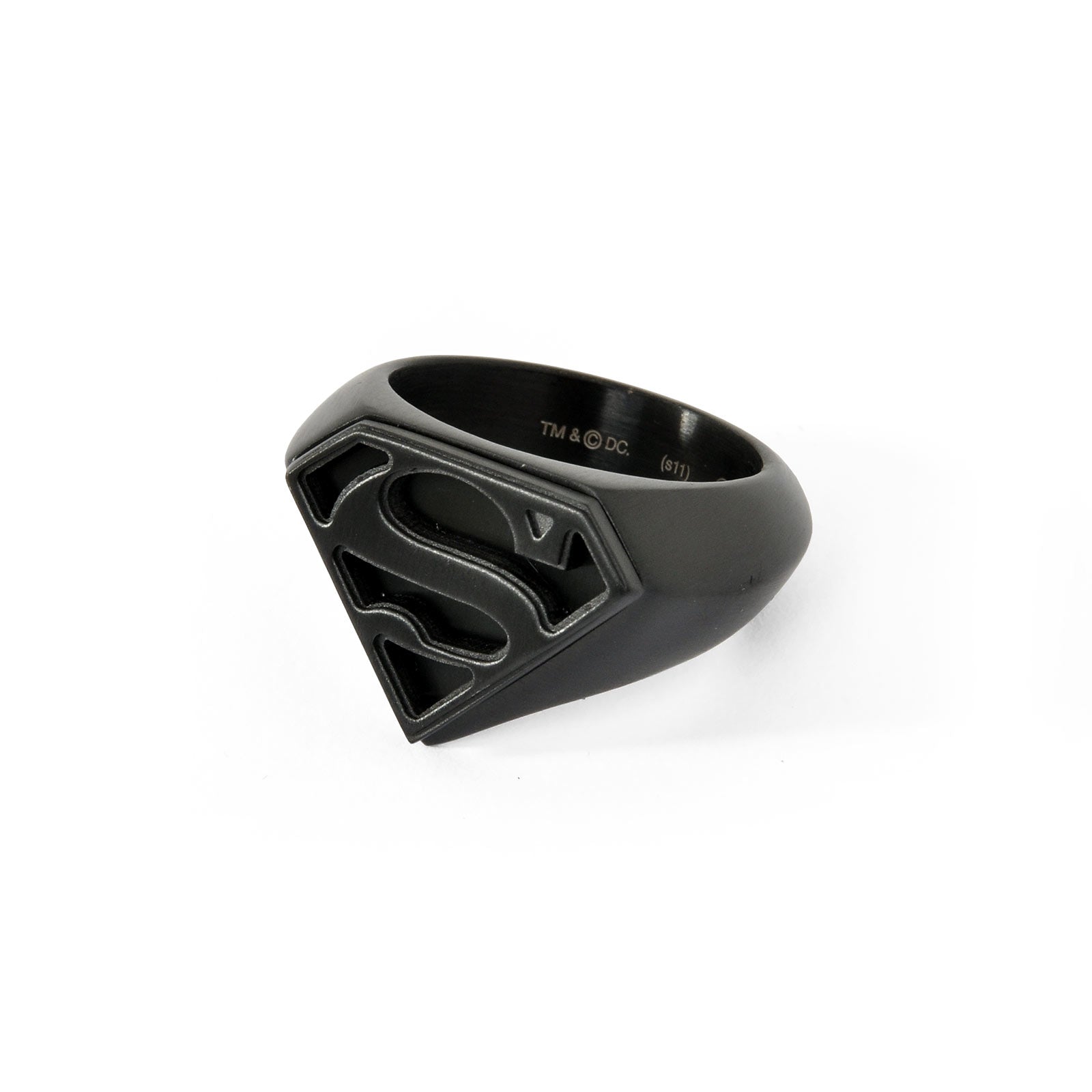 Productafbeelding Superman Embleem Ring Zwart
