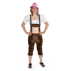 Productafbeelding Klassieke traditionele broek van echt leer voor dames