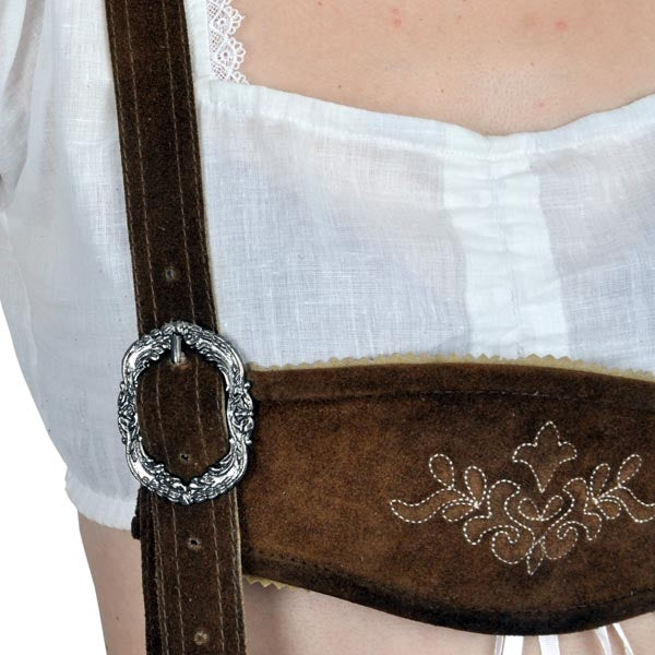 Productafbeelding Klassieke traditionele broek van echt leer voor dames