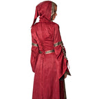 Productafbeelding Middeleeuwse jurk Iris bordeaux-zwart