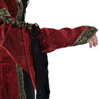 Productafbeelding Middeleeuwse jurk Iris bordeaux-zwart