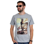 Productafbeelding Star Wars - Wookiee Surfer T-shirt grijs
