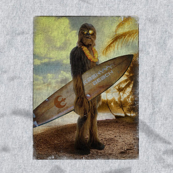 Productafbeelding Star Wars - Wookiee Surfer T-shirt grijs