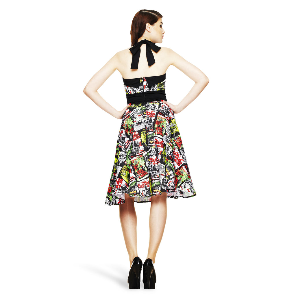 Productafbeelding Rockabilly Halter Jurk B-Movie
