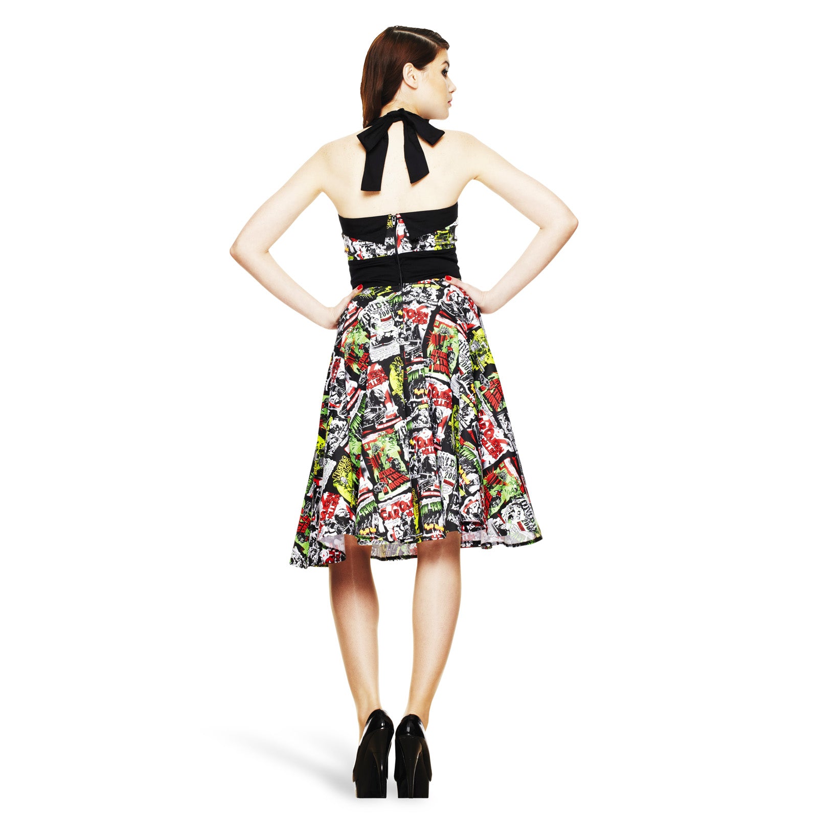 Productafbeelding Rockabilly Halter Jurk B-Movie