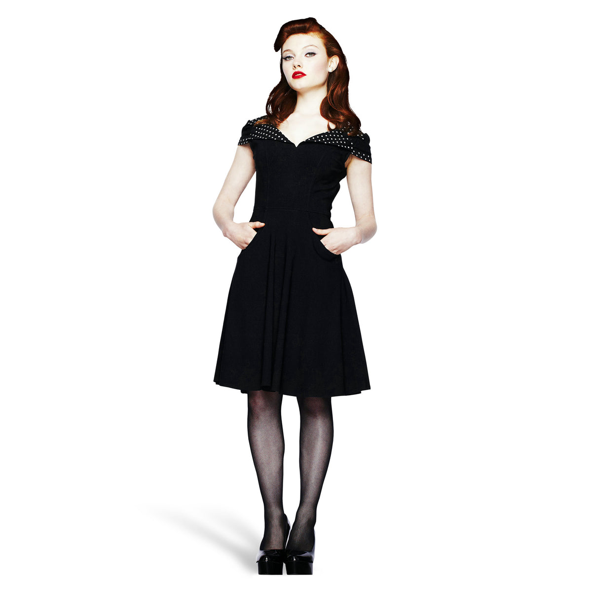 Productafbeelding Rockabilly Jurk Evie met Ruguitsnijding