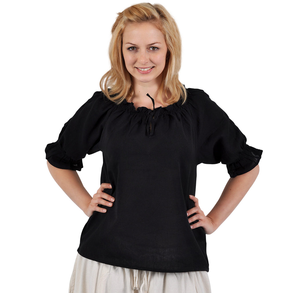 Product image Medieval Short-Sleeve Blouse Sandra black