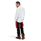Productafbeelding Broek Bertram Heren met onderbeen vetering zwart-rood