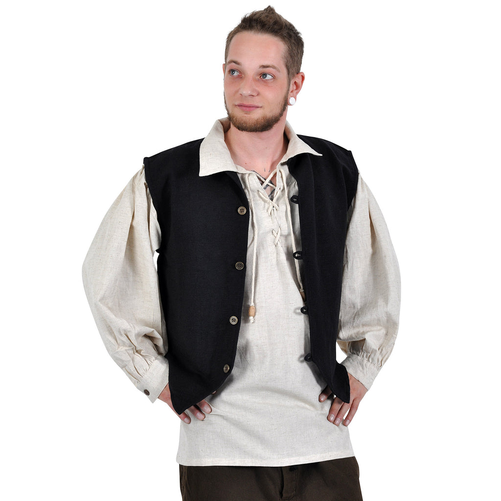 Productafbeelding Middeleeuwse Vest Johann Zwart