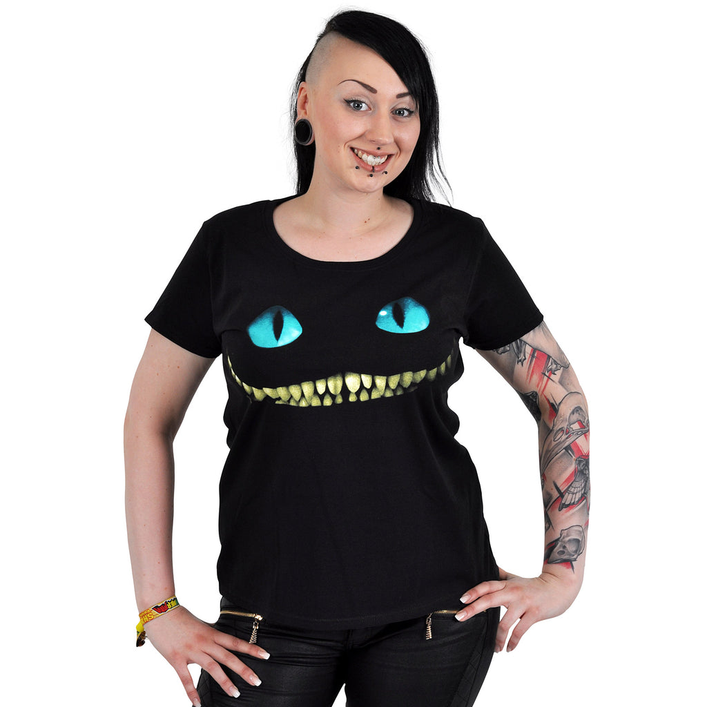 Productafbeelding Alice in Wonderland - Smiling Cat Dames T-Shirt