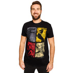 Productafbeelding Game of Thrones - Wapenschild Distressed T-Shirt Zwart