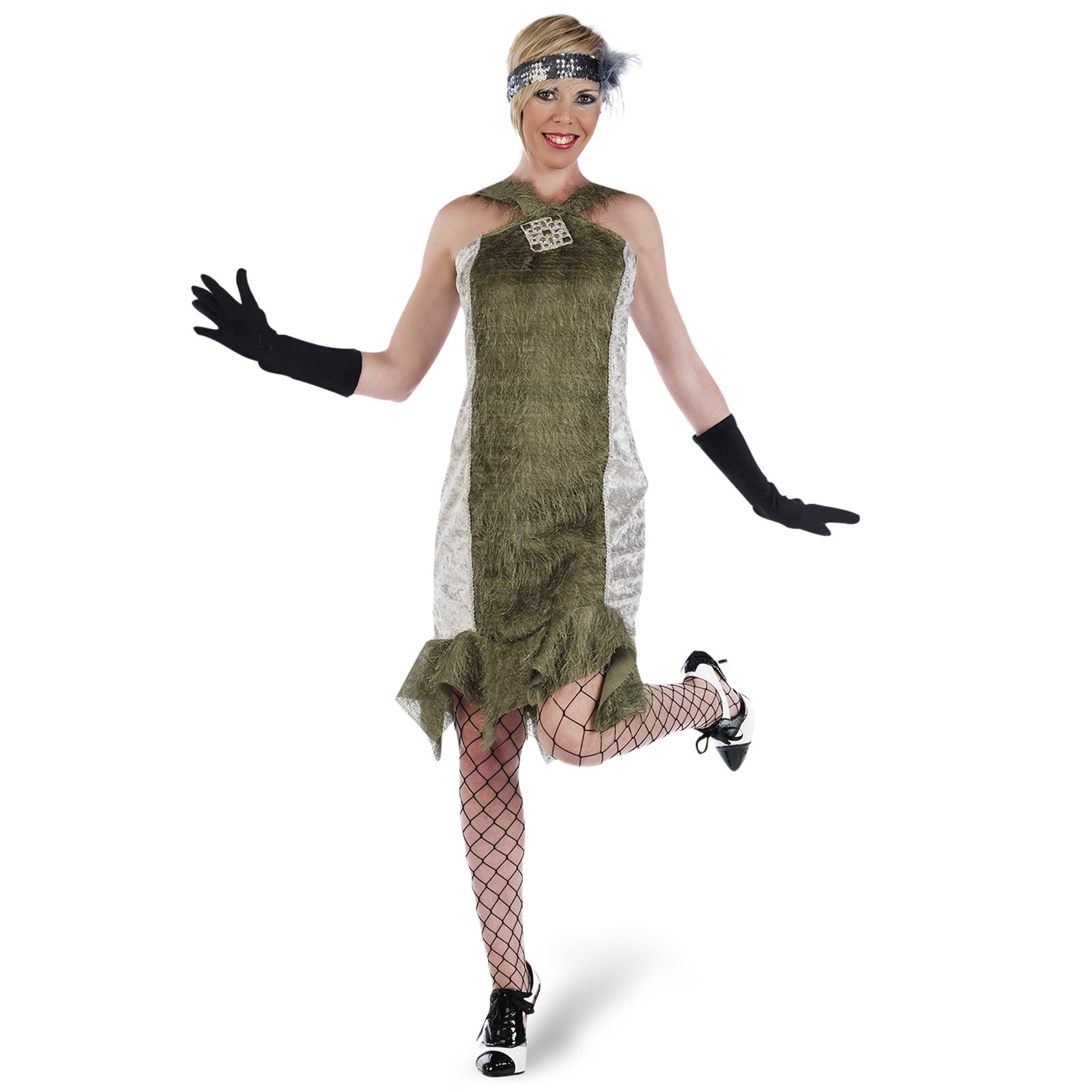 Productafbeelding Charleston Kostuum Dames Groen