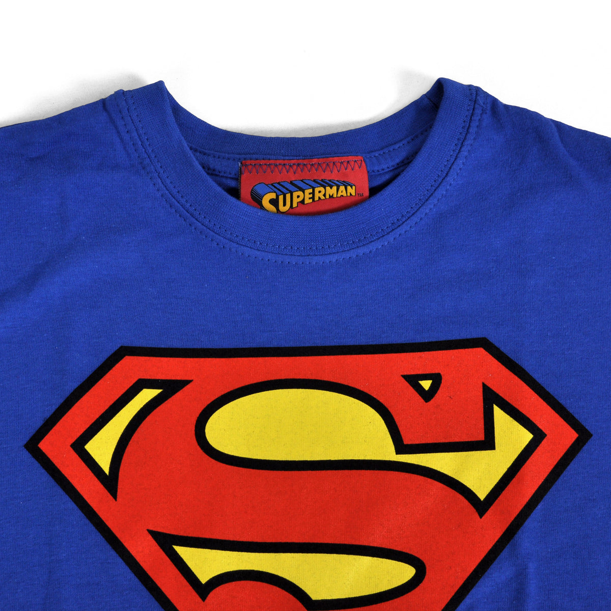 Productafbeelding Superman Logo Kinderen T-Shirt Blauw
