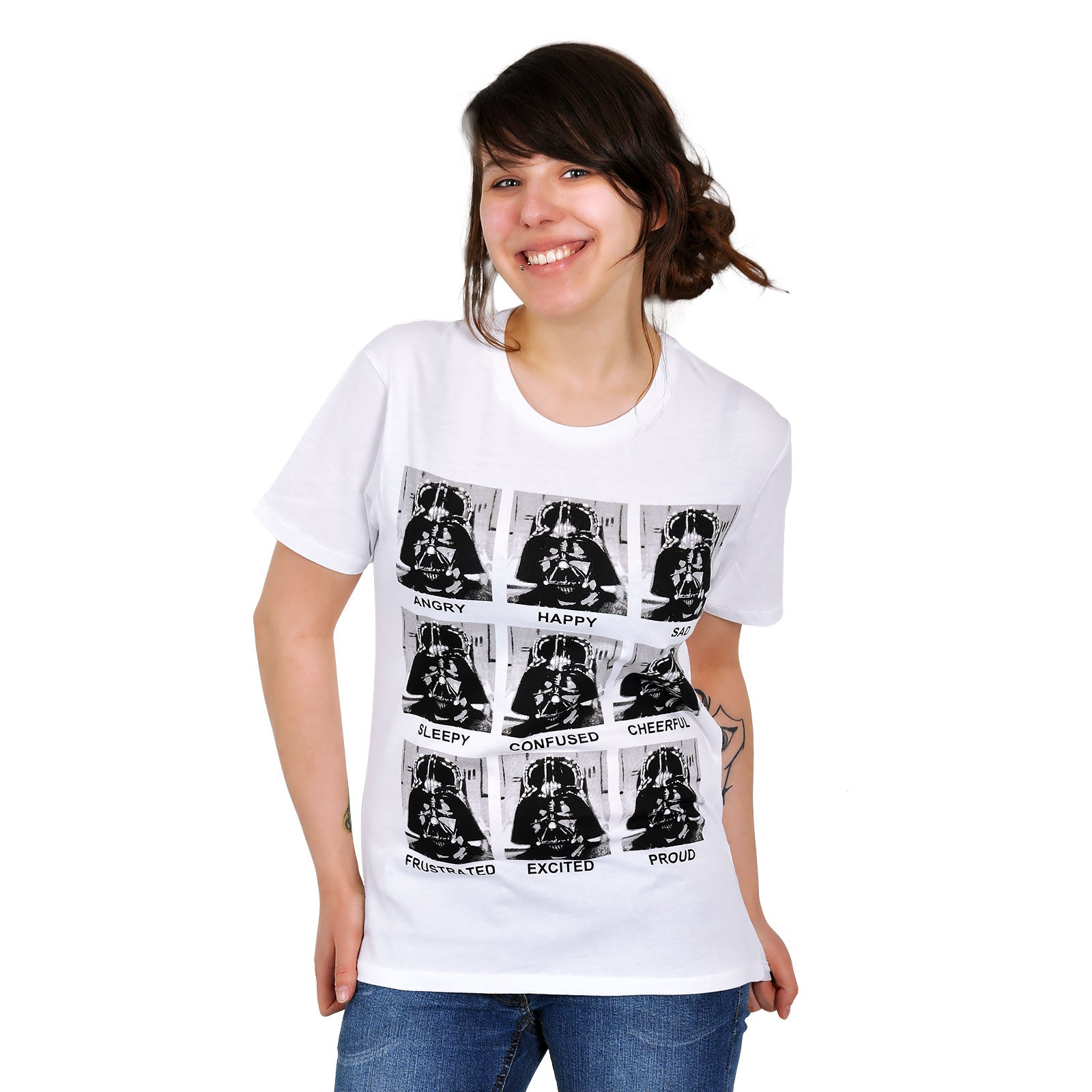 Productafbeelding Star Wars - Darth Vader Multiface T-shirt wit