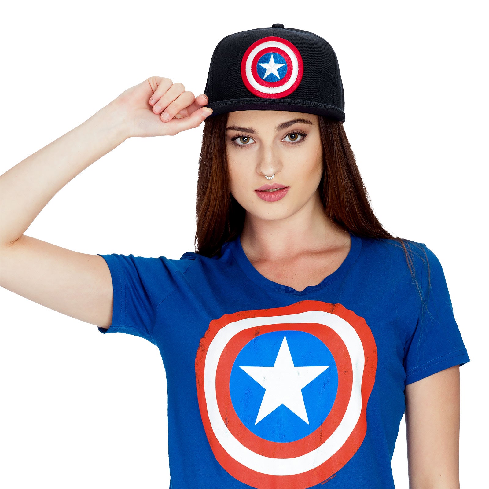 Productafbeelding Captain America - Logo Snapback Cap blauw