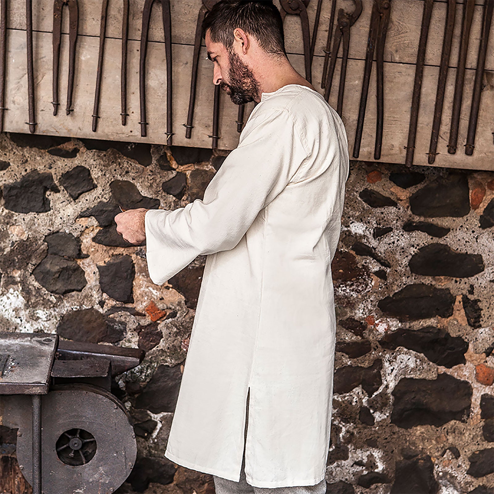 Productafbeelding Middeleeuwse Undertunic Leif natuur