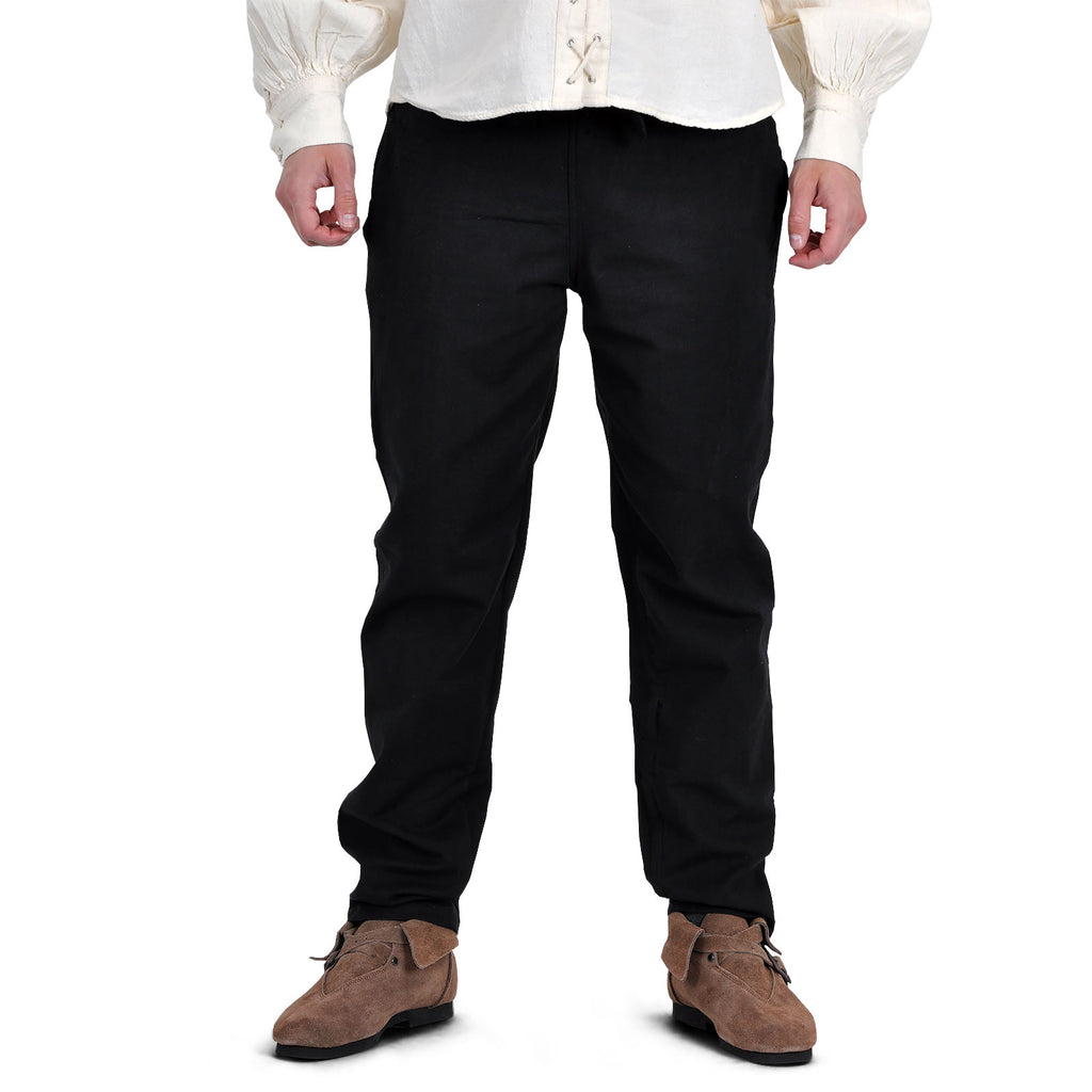 Productafbeelding Middeleeuwse broek met elastische tailleband zwart