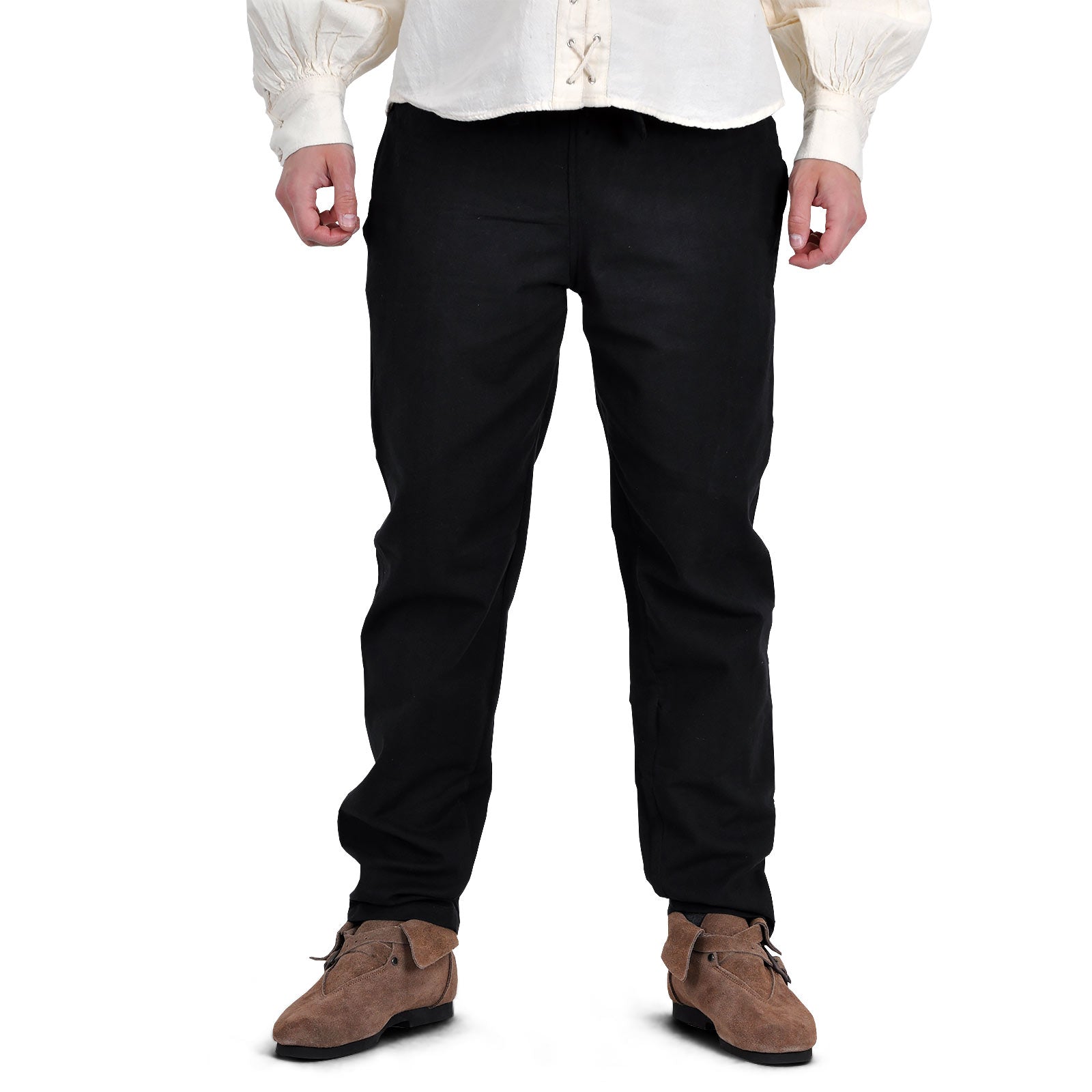 Productafbeelding Middeleeuwse broek met elastische tailleband zwart