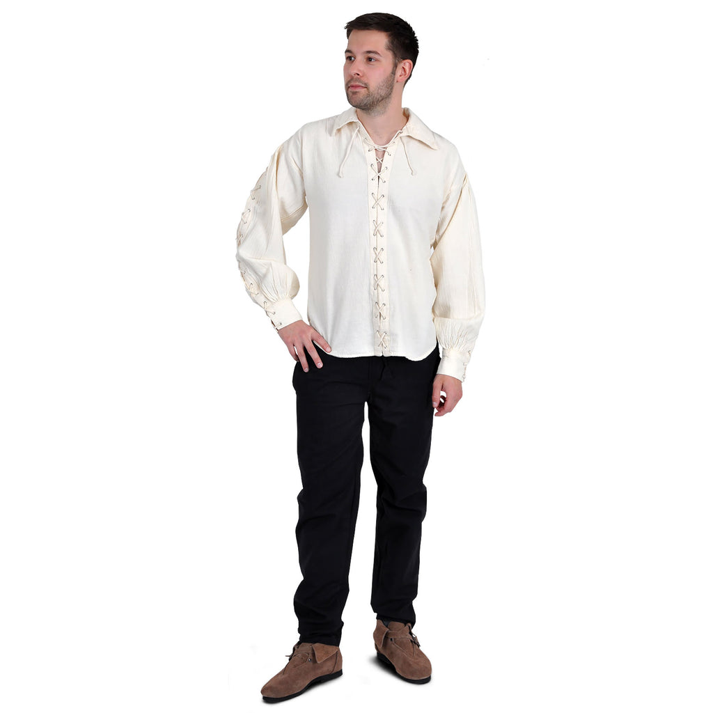 Productafbeelding Middeleeuwse broek met elastische tailleband zwart