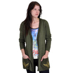 Productafbeelding Zelda - Logo Cardigan olijf