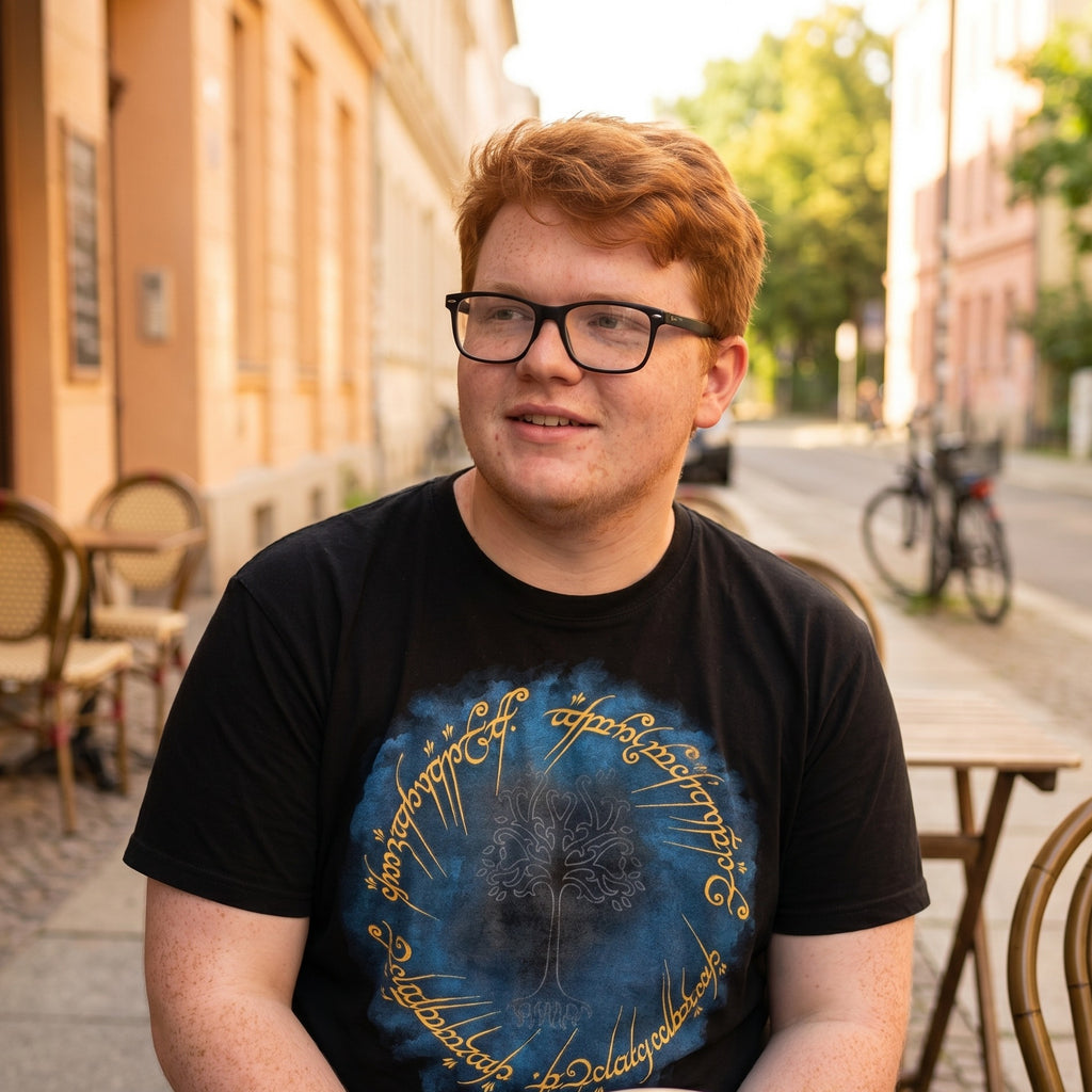 Productafbeelding Heer der Ringen - Ring van Macht T-shirt zwart