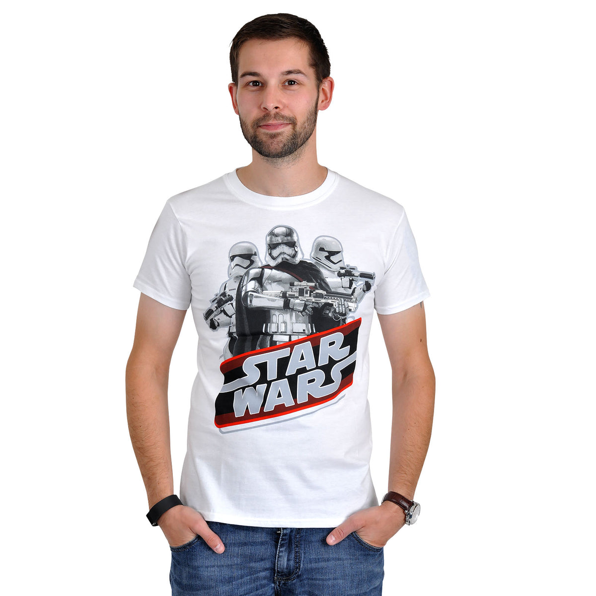 Productafbeelding Star Wars - Retro Phasma T-Shirt wit
