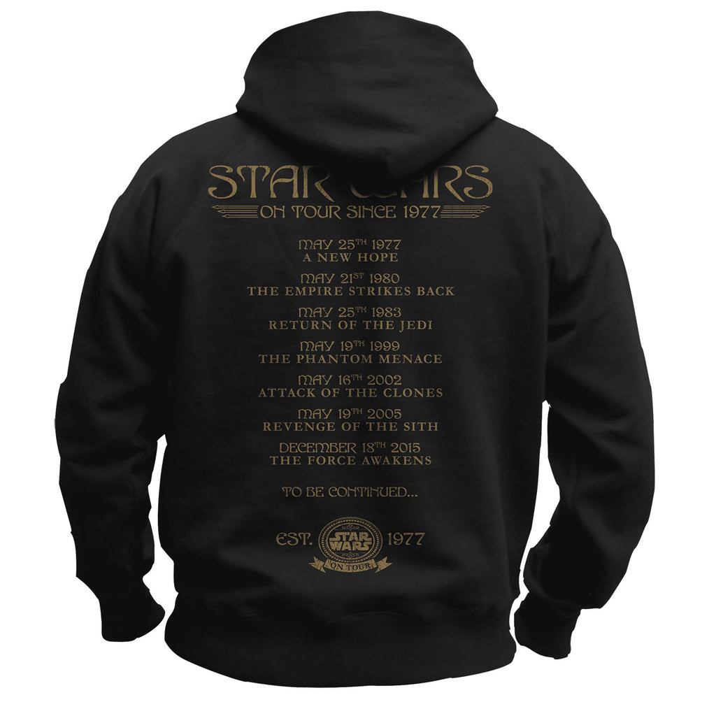 Productafbeelding Star Wars - On Tour Since 77 Hoodie Zwart