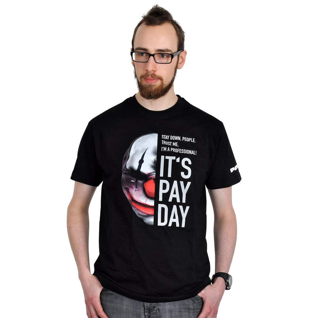 Productafbeelding Payday 2 - Chains Masker T-Shirt zwart