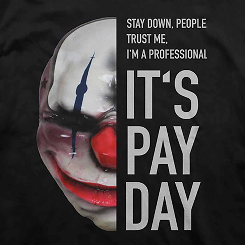 Productafbeelding Payday 2 - Chains Masker T-Shirt zwart