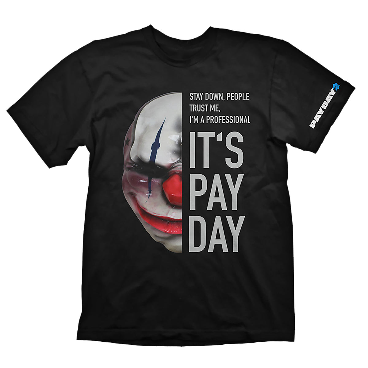 Productafbeelding Payday 2 - Chains Masker T-Shirt zwart