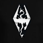 Productafbeelding Skyrim - Draak Symbool T-shirt zwart
