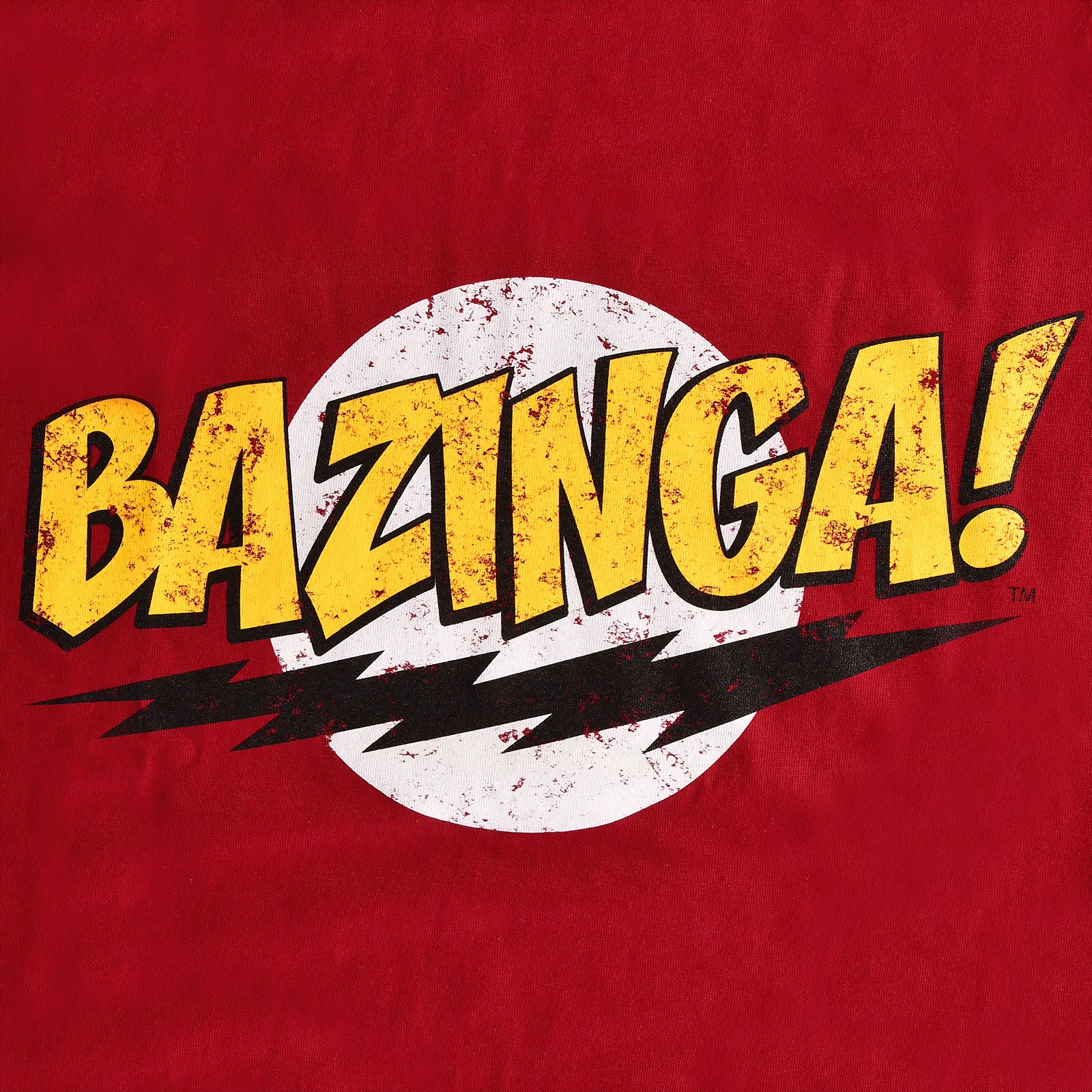 Productafbeelding Big Bang Theory - Bazinga Full Size T-Shirt rood