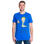 Productafbeelding Fallout 4 - Vault Boy T-shirt blauw