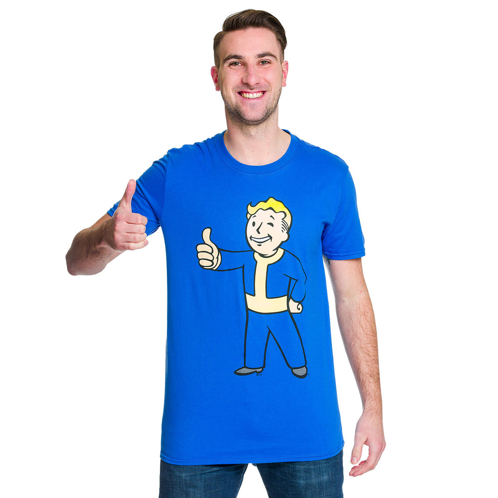 Productafbeelding Fallout 4 - Vault Boy T-shirt blauw