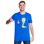Productafbeelding Fallout 4 - Vault Boy T-shirt blauw