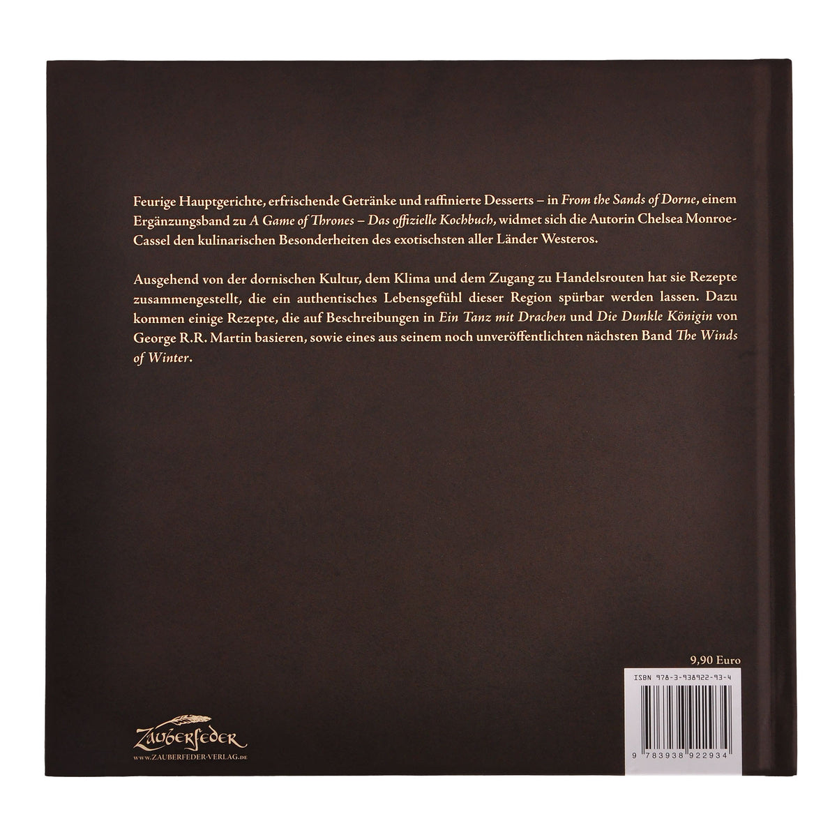 Productafbeelding Game of Thrones - Van de Zanden van Dorne Kookboek Supplement