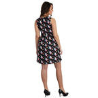 Productafbeelding Bambi - Stampertje Flower Power Minijurk Zwart