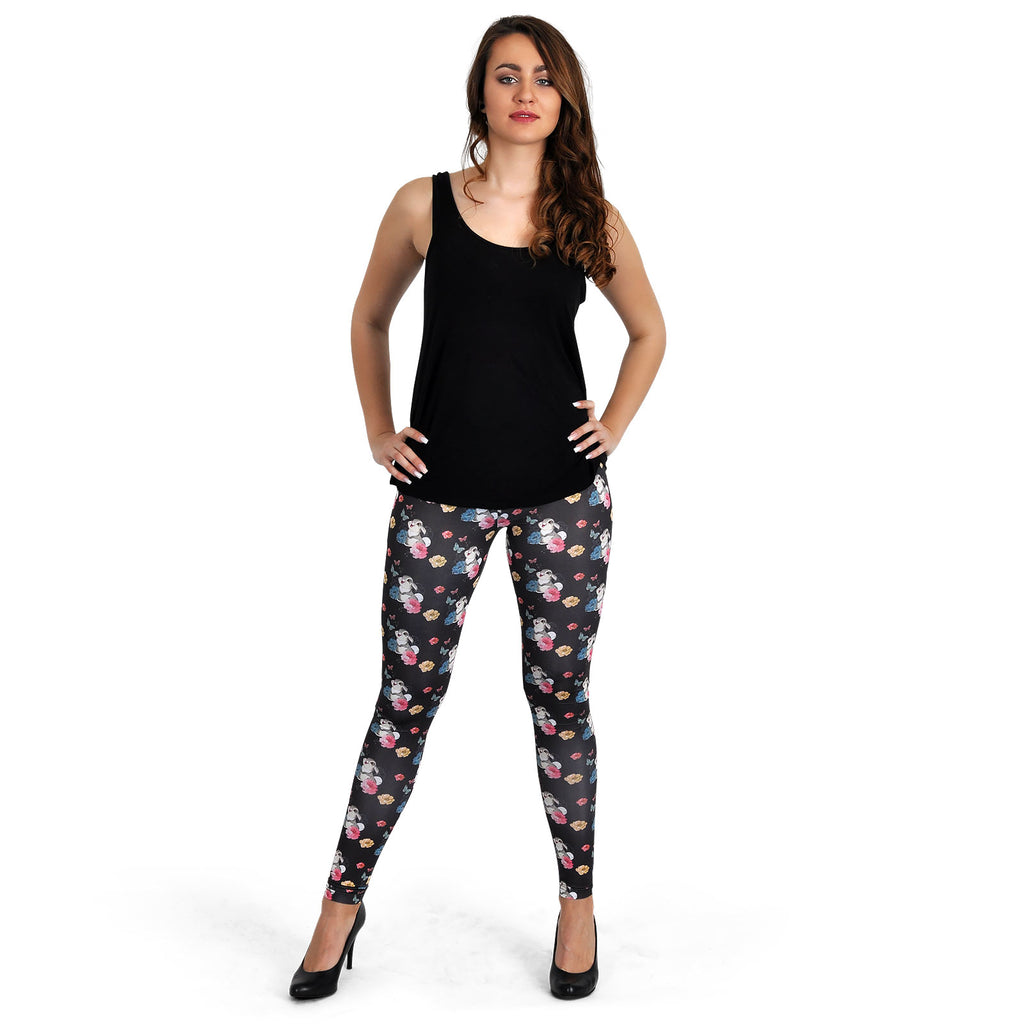 Productafbeelding Bambi - Thumper Flower Power Leggings Zwart