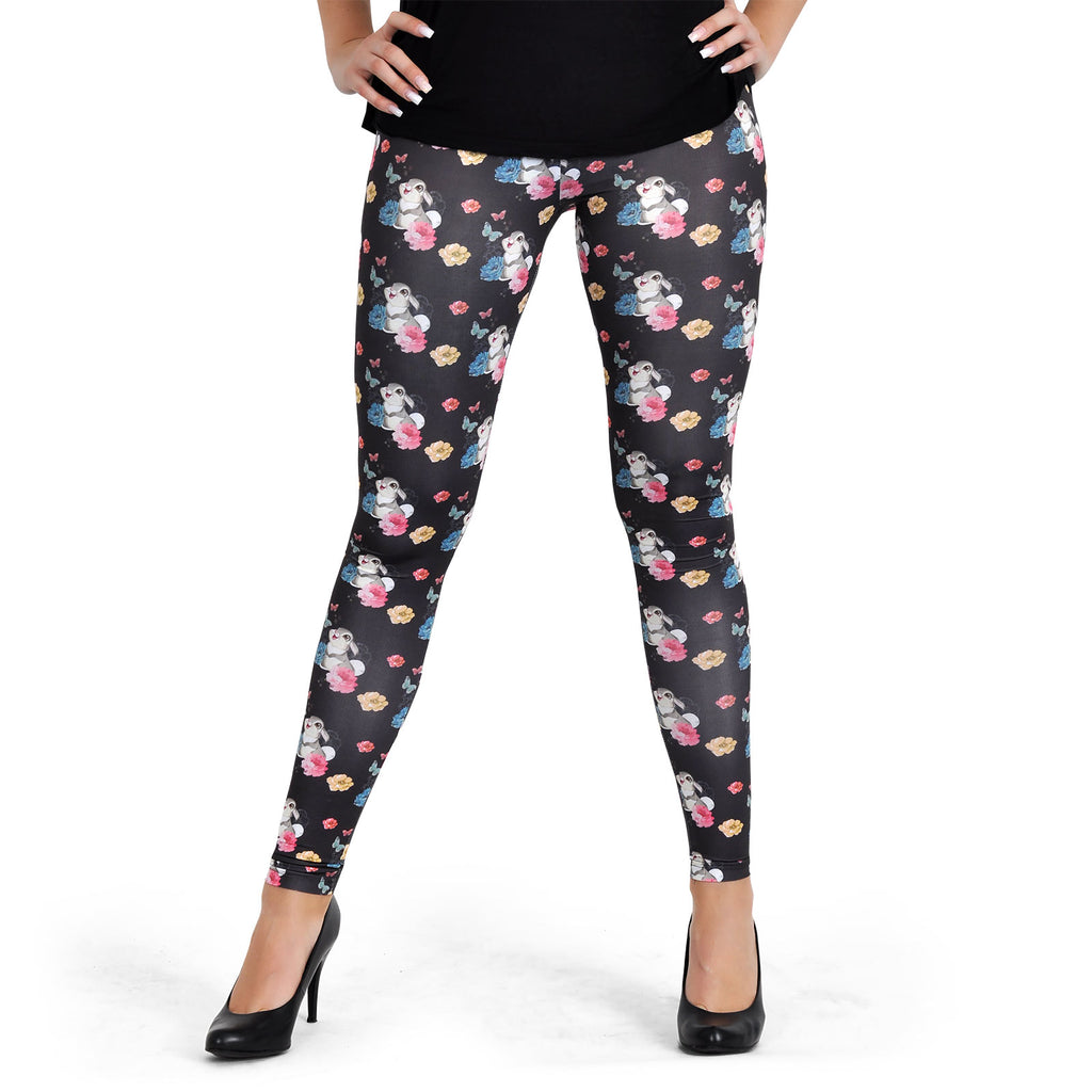 Productafbeelding Bambi - Thumper Flower Power Leggings Zwart