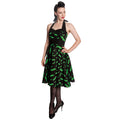 Productafbeelding Rockabilly Jurk Bat zwart-groen