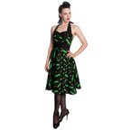 Productafbeelding Rockabilly Jurk Bat zwart-groen