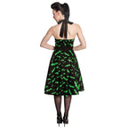 Productafbeelding Rockabilly Jurk Bat zwart-groen