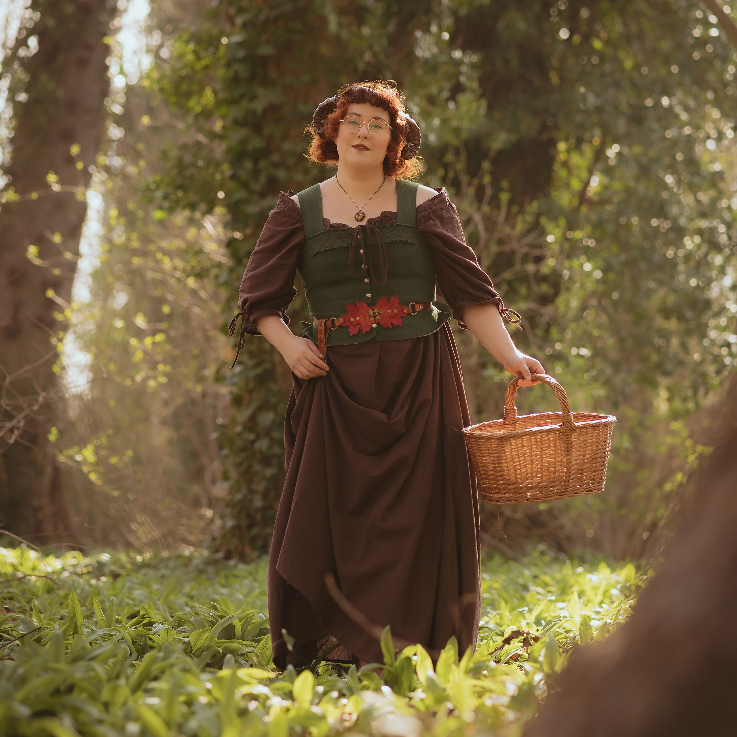 Product image Medieval Short Sleeve Dress Brown
