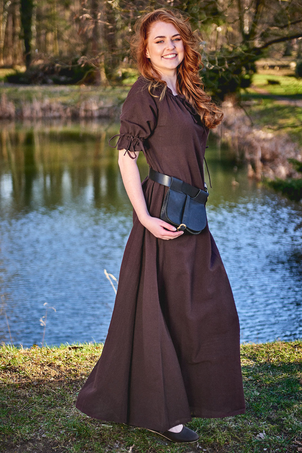 Product image Medieval Short Sleeve Dress Brown