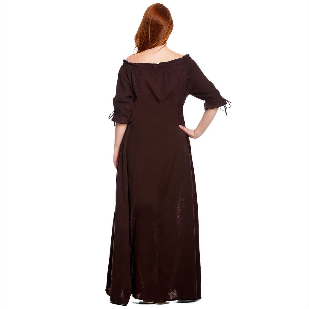 Product image Medieval Short Sleeve Dress Brown